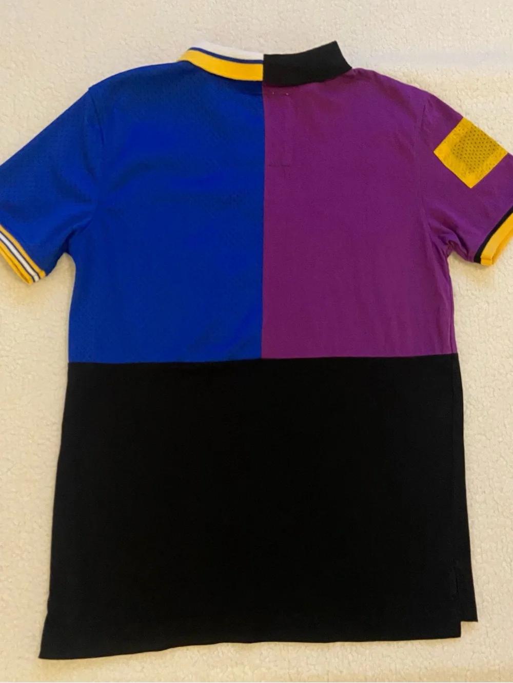 Rare Heritage By America 1776 Denim Distillery Stitched Rugby Polo Shirt Large